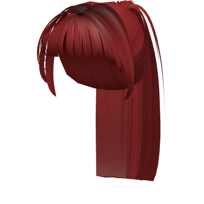 iconic scarlet red punk popstar high ponytail