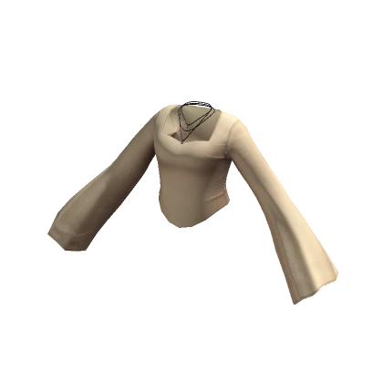 Beige flared top