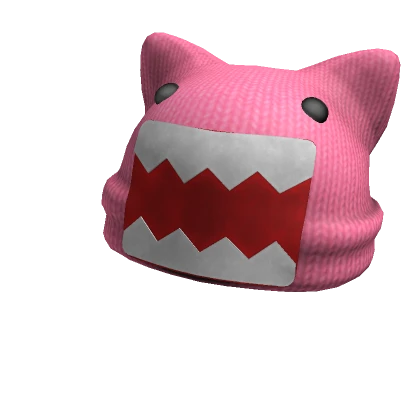 Pink Domo Kitty Beanie