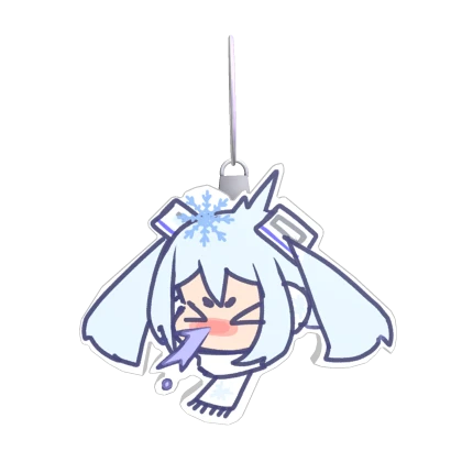 [ 1.0 ] Snow Miku Sneeze Keychain
