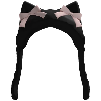 Fluffy Kitty Hat With Bows