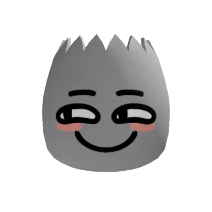 Happy Blushing TikTok Emoji Face (Recolorable)