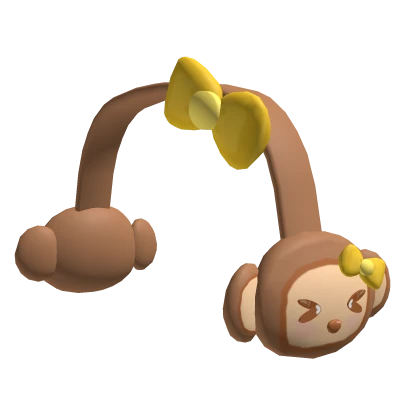 kawaii shy cutesy monkey headphones ☆