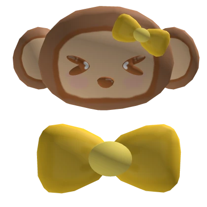 kawaii shy cutesy monkey clips ☆
