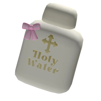 ♡ pink kawaii holy water hairclip