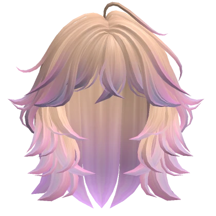 Grunge Fluffy Wolfcut (Blonde to Cotton Candy)