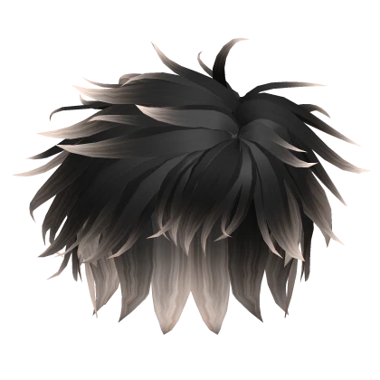 Anime Messy Hair in Black&Blonde