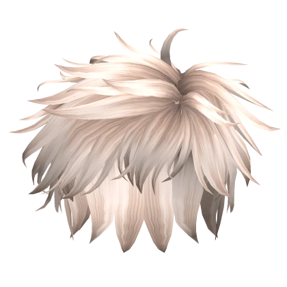 Anime Messy Hair in Platinum Blonde