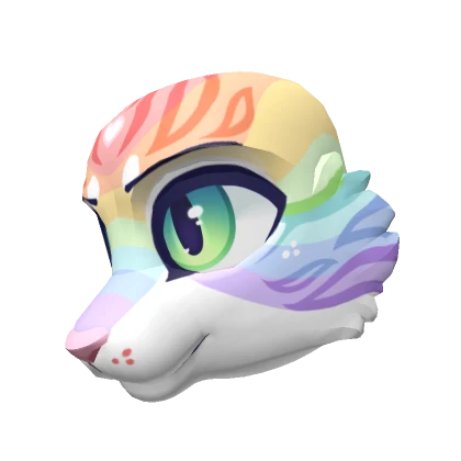 Rainbow Sparklekitty Head