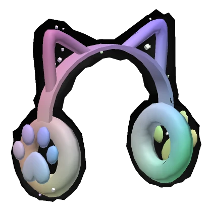 Rainbow Kitty Space Headphones