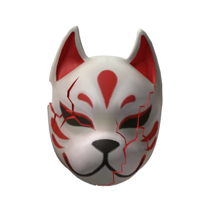 Broken Kitsune Mask
