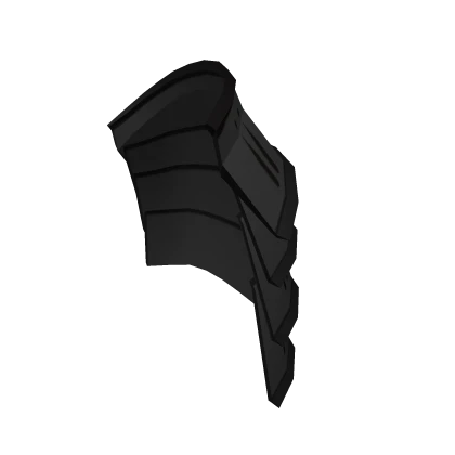 Left Grey Oni Samurai Pauldrons