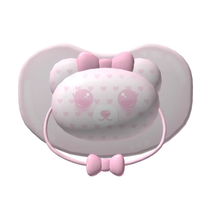 Valentine's Heart Bear Pacifier ♡