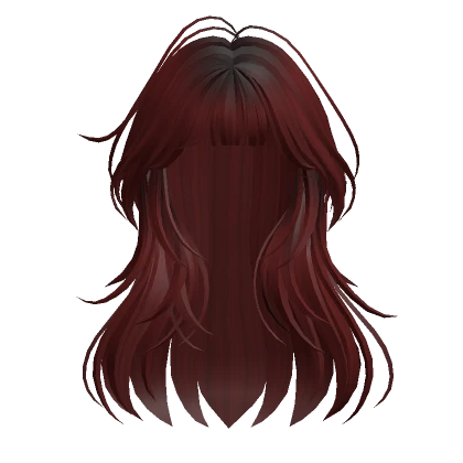 Soft Layered Hair(Dark Red)