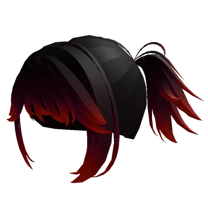 Black and Red Donut Hair