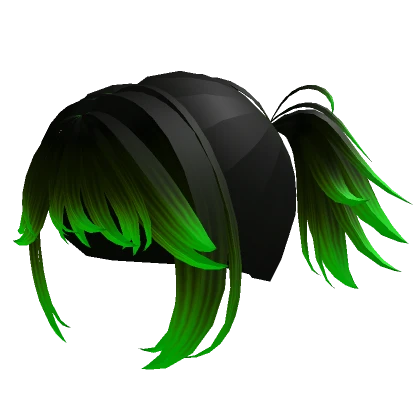 Black and Green Donut Hair