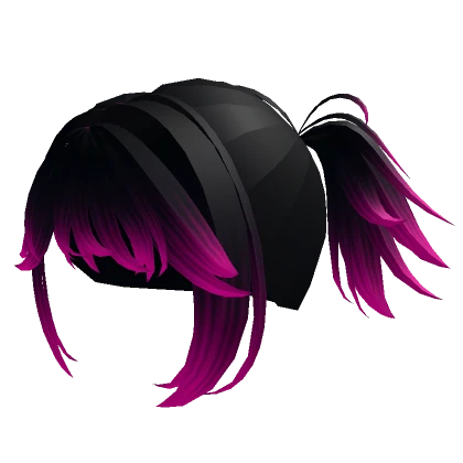 Black and Pink Donut Hair