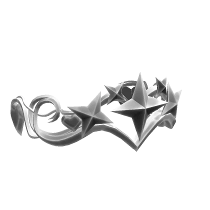 Silver Star Heart Crown