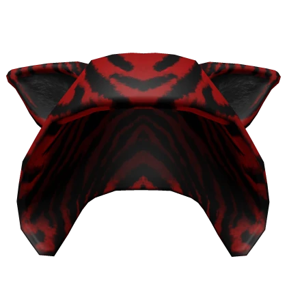 Scene zebra hood in dark red 