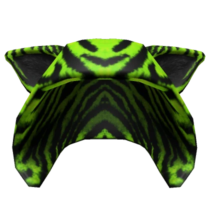 Scene zebra hood in neon green