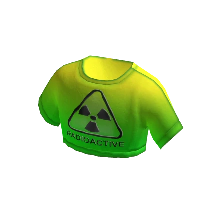 ☢️ Cropped Radioactive Neon Green T Shirt 