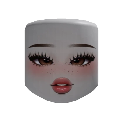 Cute Blush Smiling Makeup Brown (Customizable)