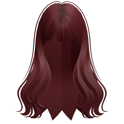 Cute Wavy Hairstyle (Dark Red)