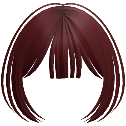 Cute Bangs (Dark Red)