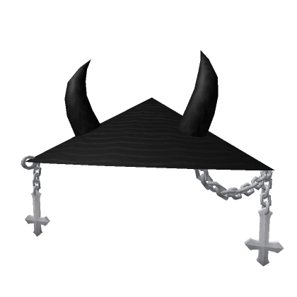 Black Pierced Samurai Hat