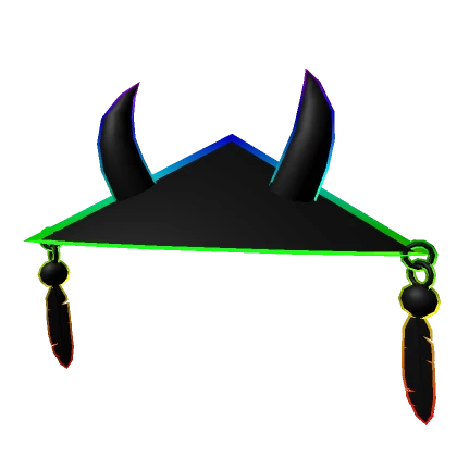 Rainbow Oni Samurai Hat