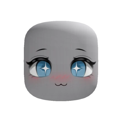 Happy Cute Chibi Blush Makeup Face