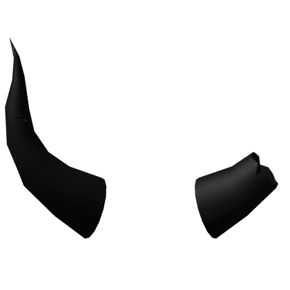 Broken Dark Demon Horns