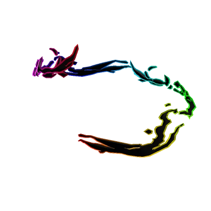 Rainbow Flame Aura (Top)