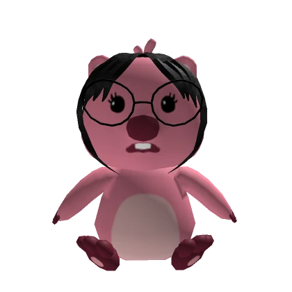 Pink Plush with Glasses Meme