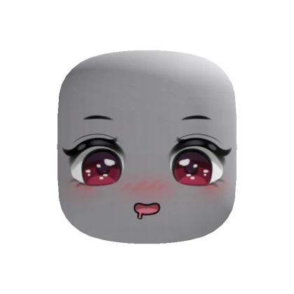 Cute Chibi Drooling Blush Makeup Face