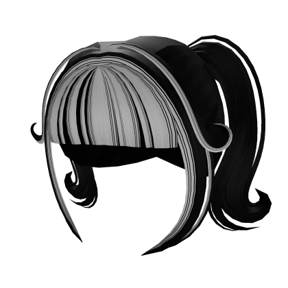 ❤️ Black White Hair