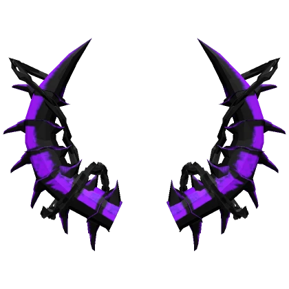  Purple Hellbound Chains Demonic Horns emo black