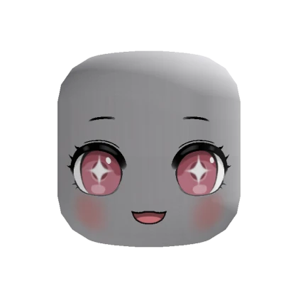 🍀Animated Happy Star Eyes Face (Pink)