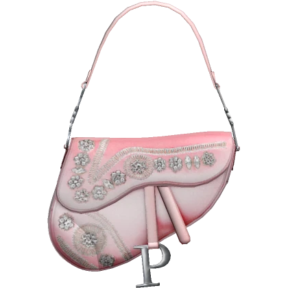 Y2K Vintage Designer Saddle Bag (Silk)