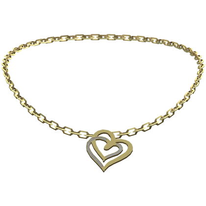 Gold Diamond Heart Neckless (3.0)