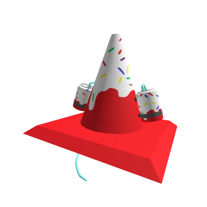 Birthday Cake Soda Traffic Cone