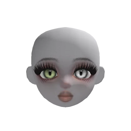 Ghost girl doll head (deep dark skin tone)