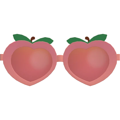🍀Kawaii Raised Peach Sunglasses