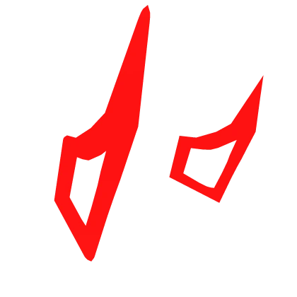 Glowing Red Demon Miku Hairpin Horns