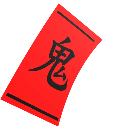 Glowing Red Demon Talisman