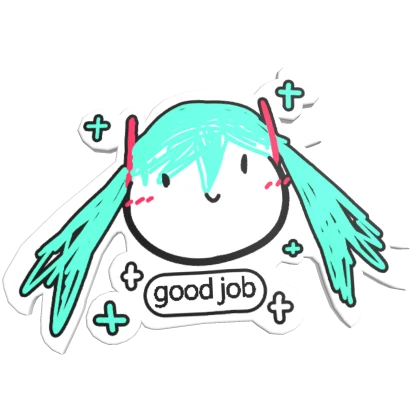 miku good job pin