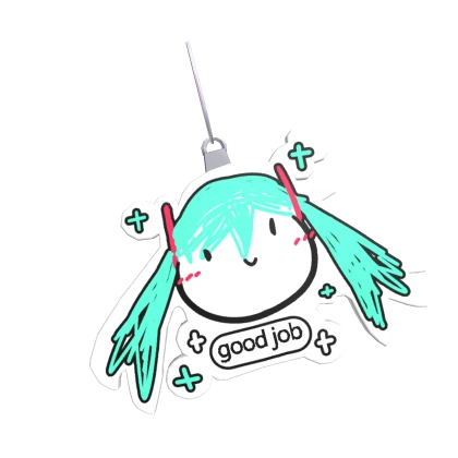 miku u did a good job charm