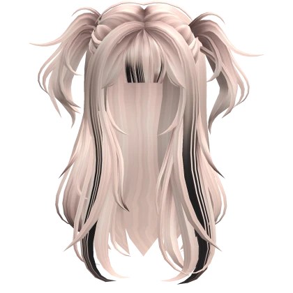 Messy Pigtails Wolfcut (Black&Blonde)