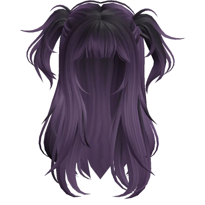 Messy Pigtails Wolf Cut(Purple)