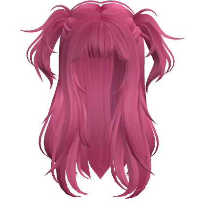 Messy Pigtails Wolf Cut (Hot Pink)